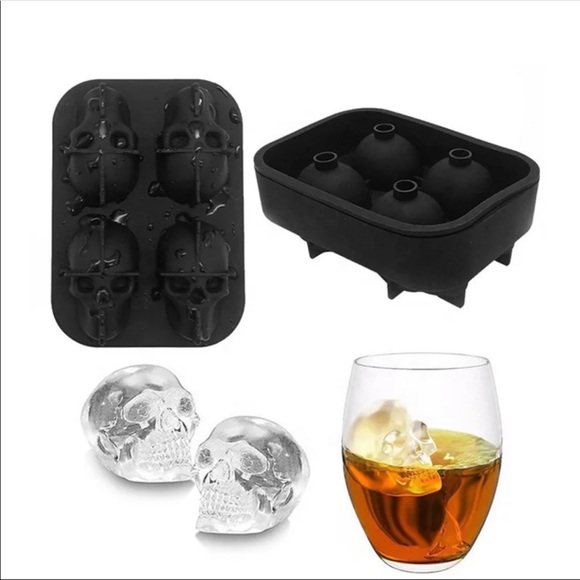 Other - 2 Skull Ice Ball Mould